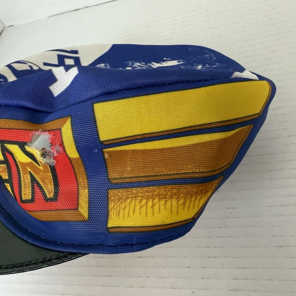 Rare Vintage 1984 Van Halen Tour Painter Hat Cap, Flex Fitted With Band & Cherub
